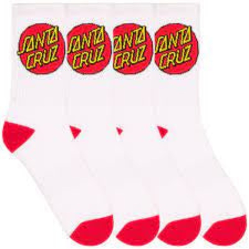 SM1221601 SANTA CRUZ CREW SOCKS 7-11 WHT