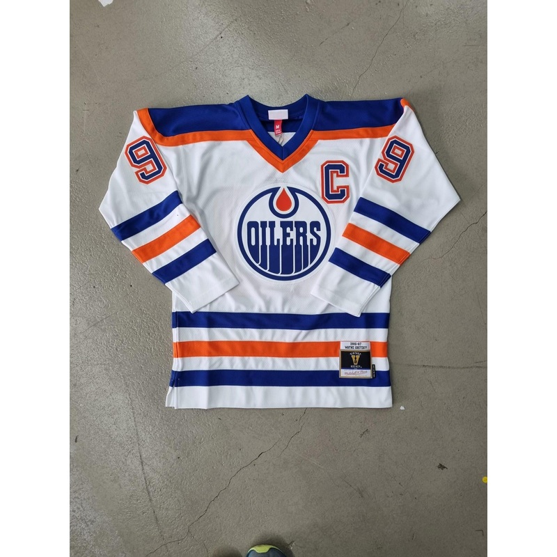 MNEO77163 GRETZKY OILERS|M|L|XL|2XL|3XL|4XL|5XL