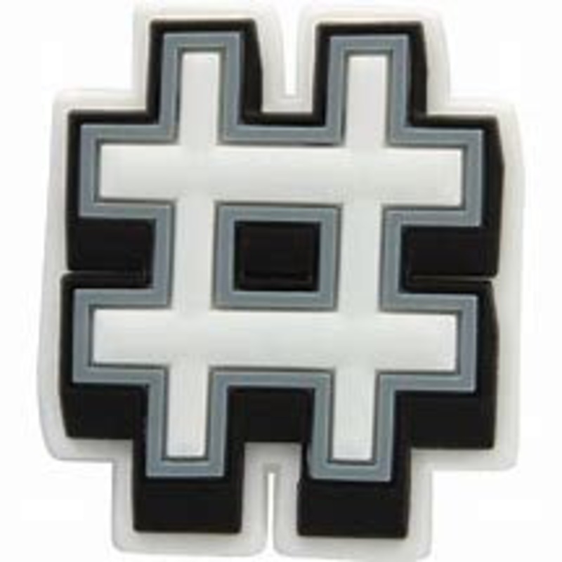 10007020 JIBBITZ HASHTAG
