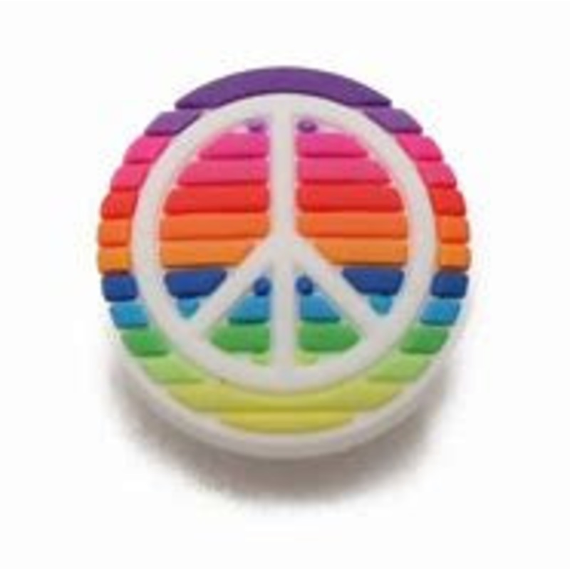 10007075 JIBBITZ RAINBOW PEACE