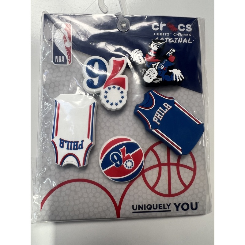 10011802 CROCS JIBBITZ 76ERS