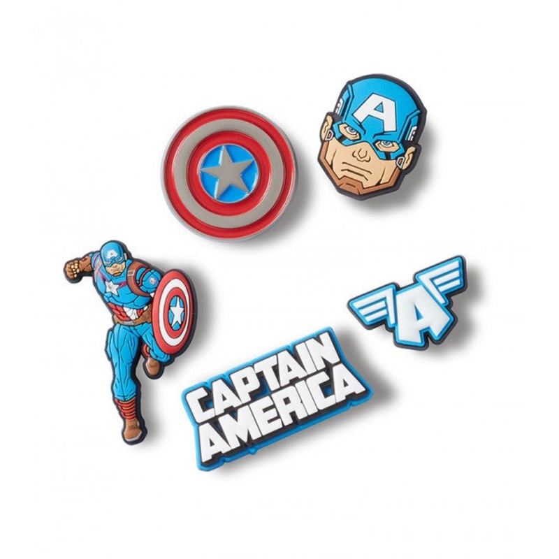JIBBITZ CAPTAIN AMERICA 5 PK 10012726