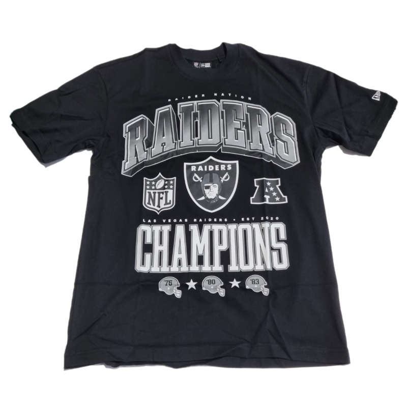 14177277 NE RAIDERS CHAMP TEE|S|M|L|XL|2XL|3XL|4XL