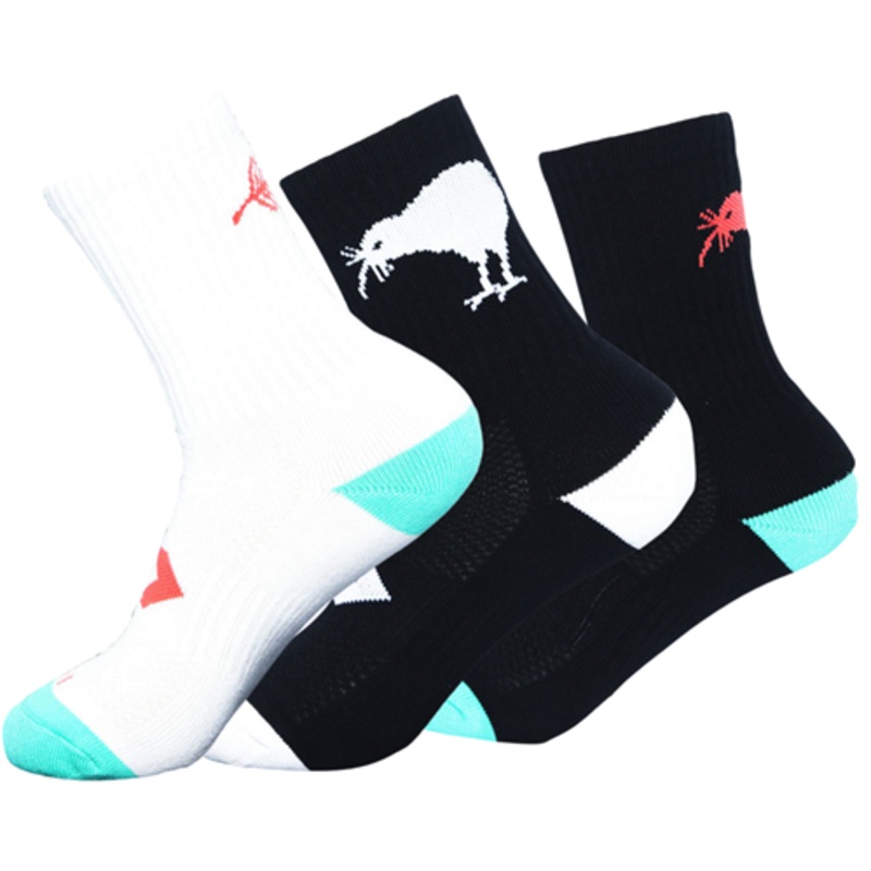 KWSOM24456 DYNASTY KIWIS SOCKS 3PACK