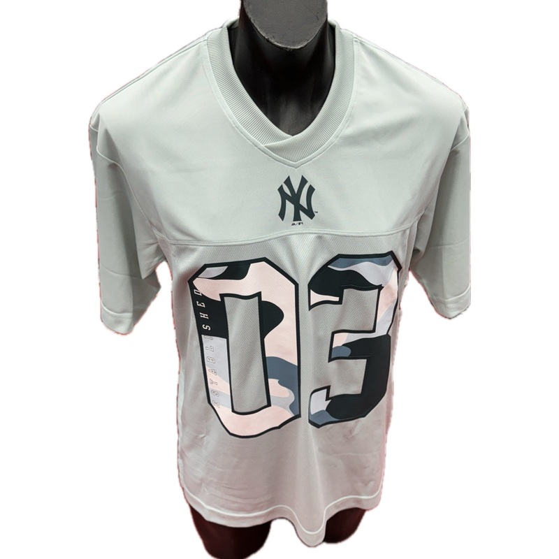 MJNY1539 YANKEES CAMO TEE MESH
