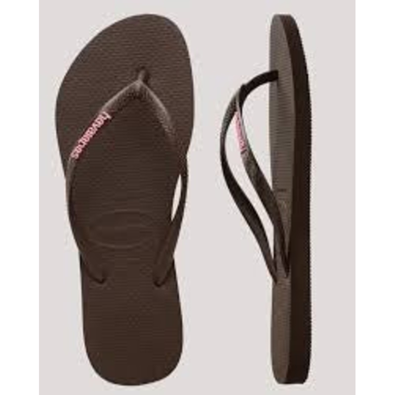 HAVAIANA SLIM LOGO BROWN/PINK|35/36|37/38|39/40|41/42