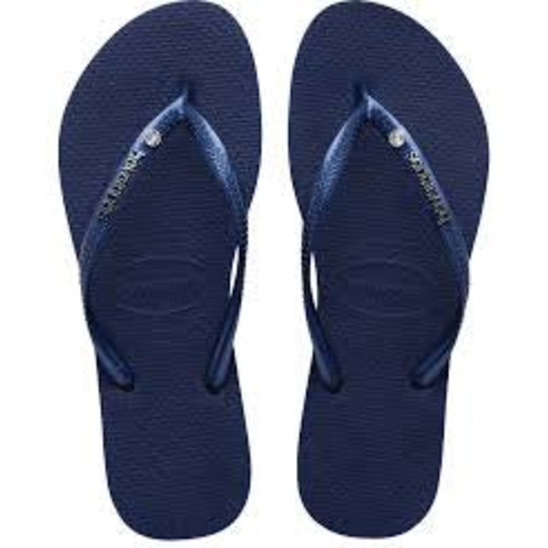 HAVAIANAS METAL LOGO CRYS NAVY
