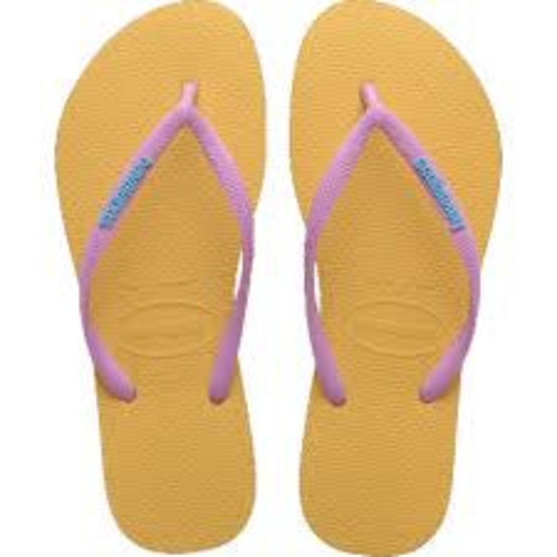 HAVAIANAS SLIM LOGO YELLOW|35/36|37/38|39/40|41/42