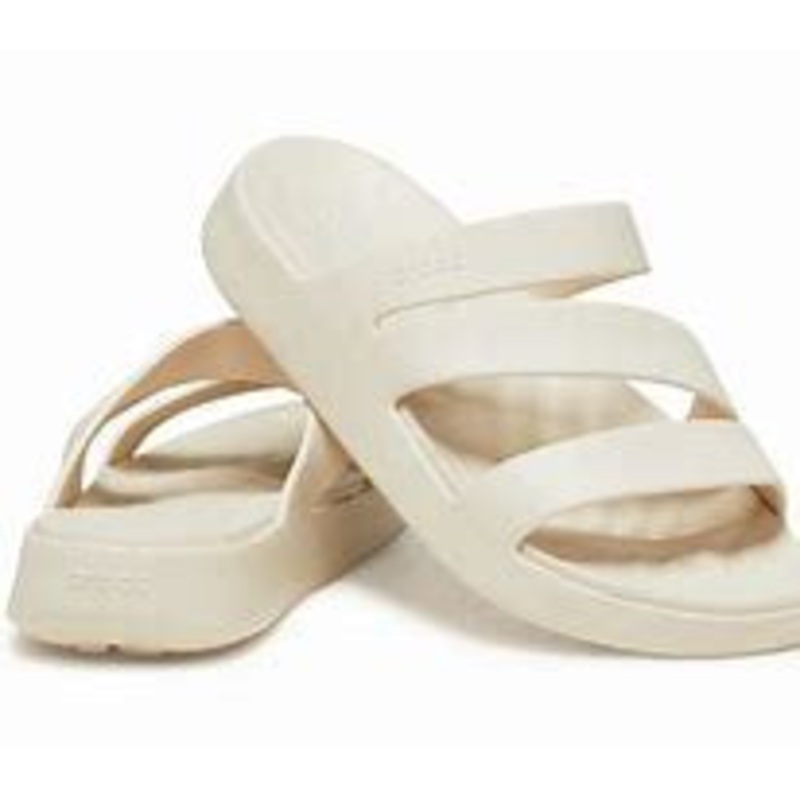 209587-160 CROCS STRAPPY STUCCO