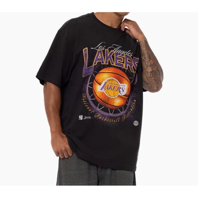 MNLL3241Y MNN LAKERS NET TEE K
