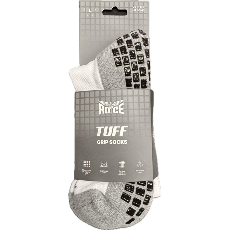 ROYCEWHT GRIP SOCKS WHITE|5-6US|7-8.5US|9-10.5US|11.5-13