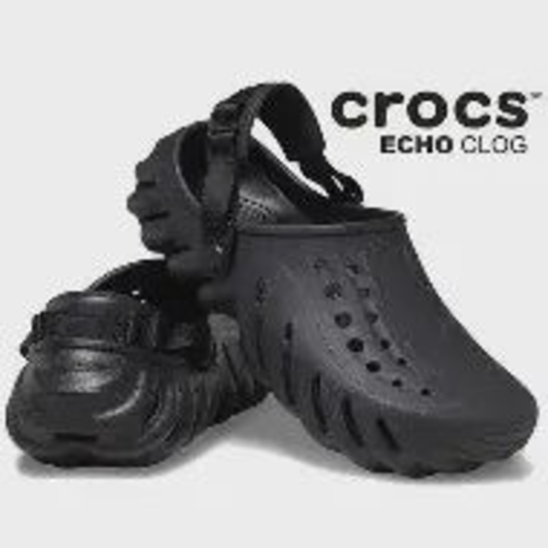 207937-001 CROCS ECHO BLACK|3|5|6|7|8|9|10|11