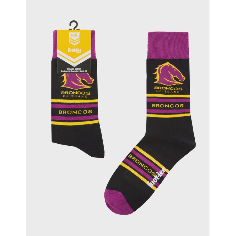 FBRI1157 BRONCOS STRIPE SOCK|M/L (MEN’S 8-13)