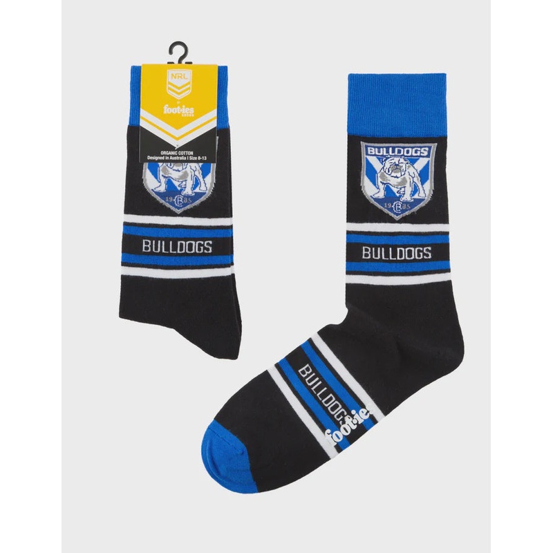 FBUL1158 BULLDOGS STRIPE SOCK|M/L (MEN’S 8-13)