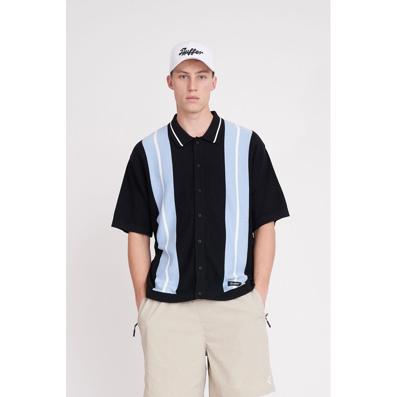 MKSH53S3004 HUFFER BIRDIE KNIT SHIRT