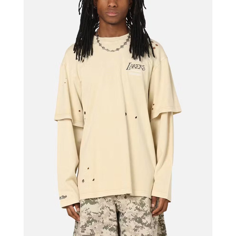 MNLL3911 MNN MOCK LS TEE LAKERS