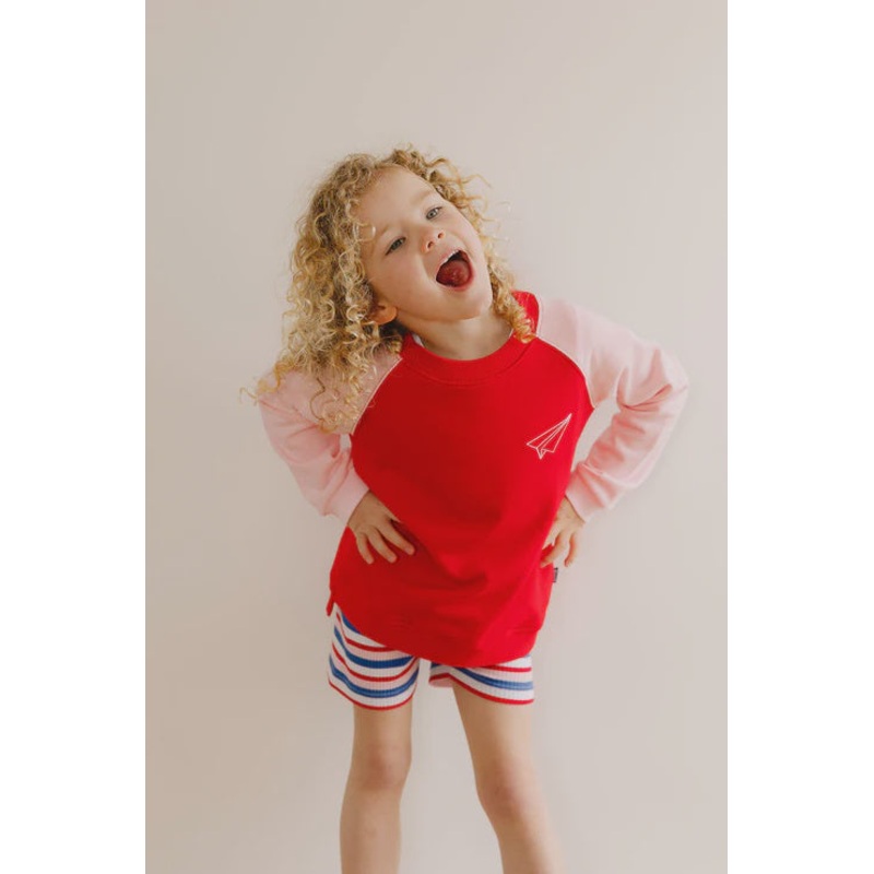 PFS11701 POP FACTORY RAGLAN CREW