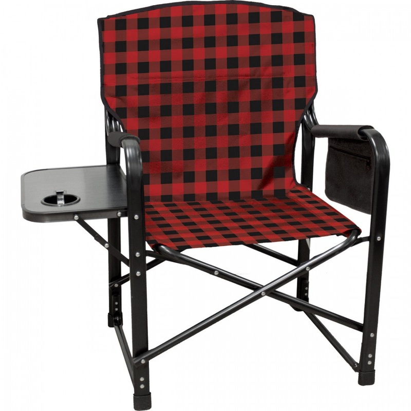 Bear Paws Chair|RED PLAID/BLACK