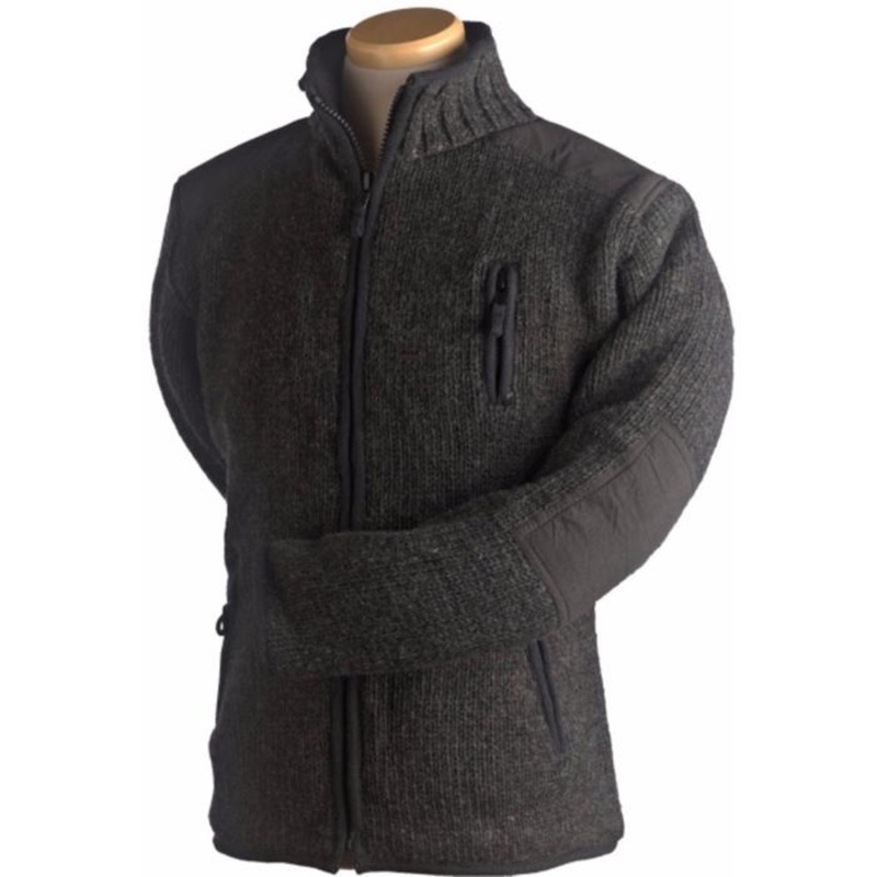 OXFORD KNIT JACKET|BLACK NATURAL|M|L|XL
