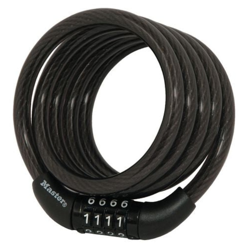 COMBINATION CABLE LOCK|BLACK|4FT|6FT