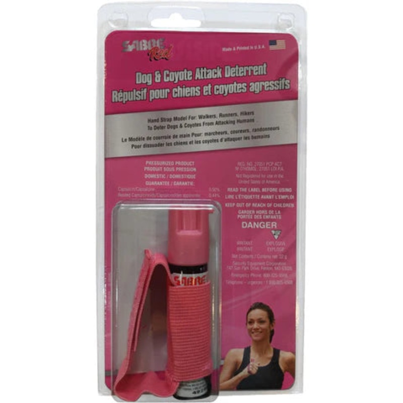 Pink Sabre Dog Attack Deterrent – 22g with Hand Strap