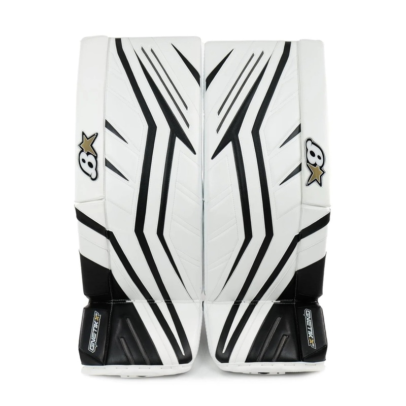GNETIK X5 Senior Goalie Pads|WHITE/BLACK|34+1