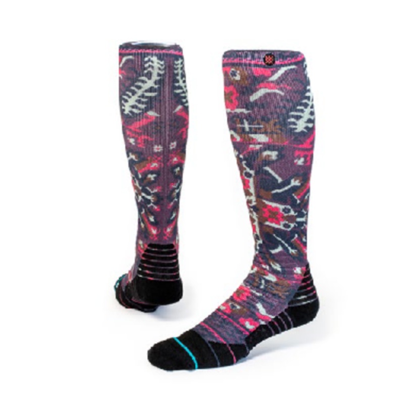 MANDALA MENTAL SNOW OTC SOCKS|BLACK|S|M|L