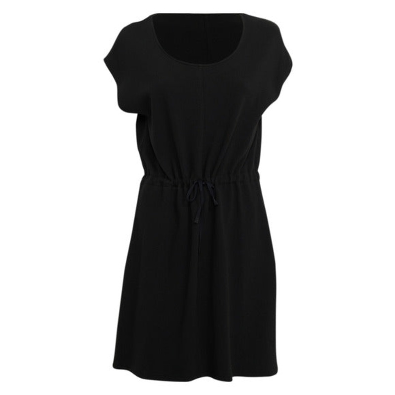 WOMENS TENCEL CINCHING DRESS|BLACK|S|M|L