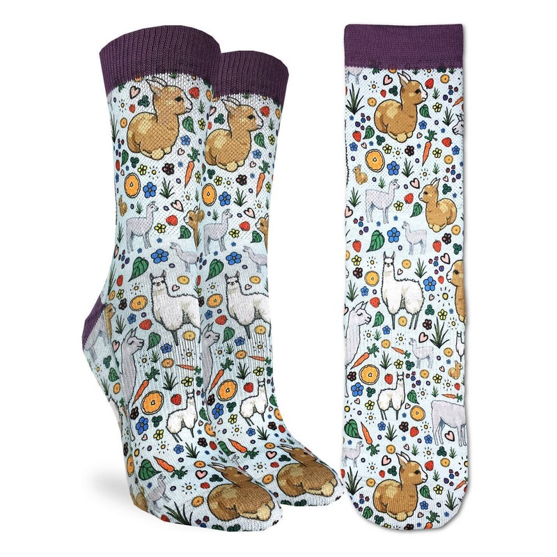 Floral LLama Socks|5-9