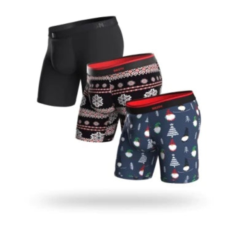 Classic 3 Pack Boxer Brief – Gnome For The Holidays