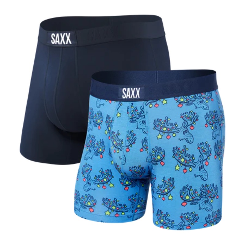 Vibe 2 Pack Boxer Brief – Moosletoe/Navy