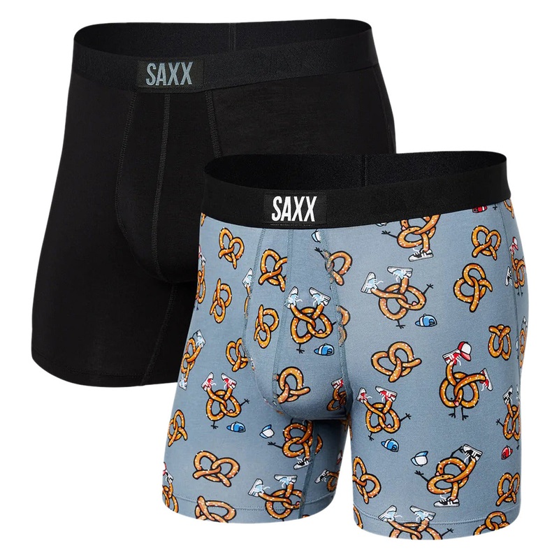 Vibe 2 Pack Boxer Brief – Pretzel Boyz Black