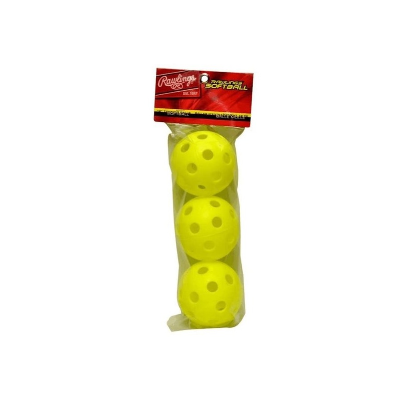 Plastic Wiffle 12 Balls- 3 Pack