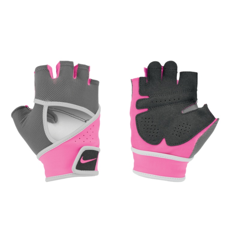 Women’s Premium Gym Glove|PEWTER/PINK|XS|S|M|L