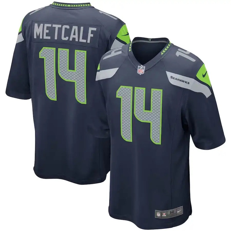 NFL Game Jersey Seattle Seahawks #14 DK Metcalf