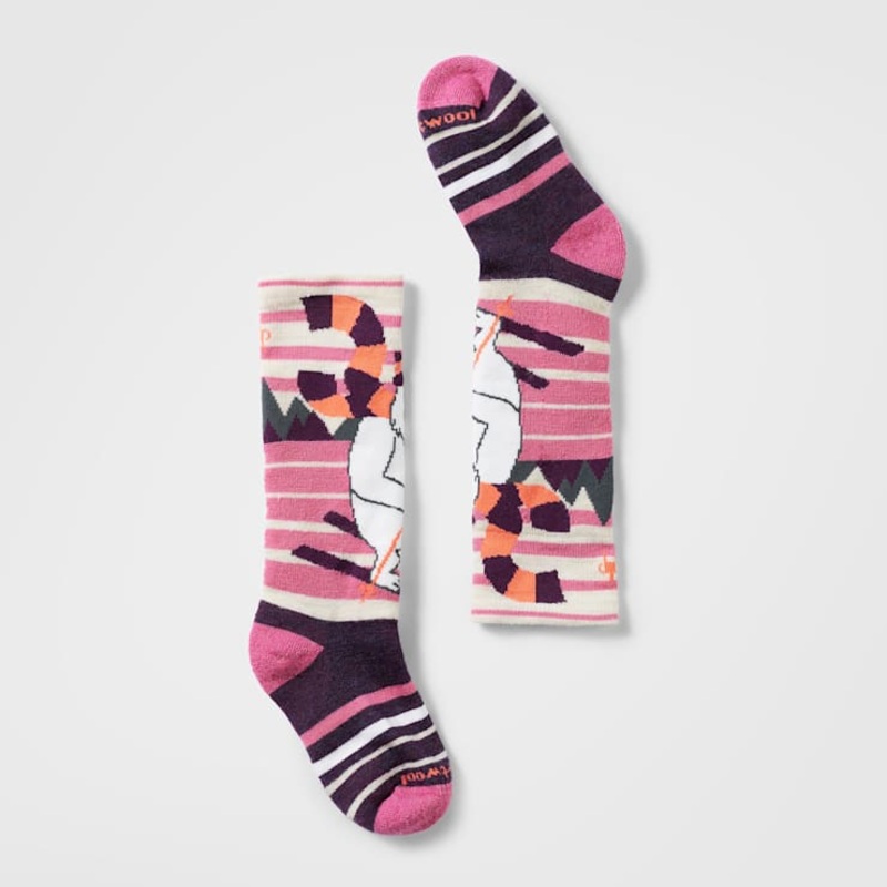 Smartwool Kids’ Wintersport Yeti Pattern Over The Calf Socks