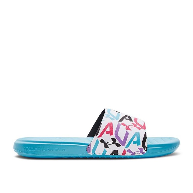 Ansa Graphic Youth Slides|BLUE/WHITE|13|1|2|3|4|5