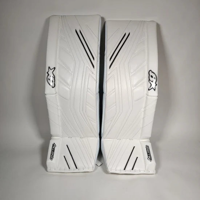 Gnetik V Senior Goalie Pads|WHITE|34″