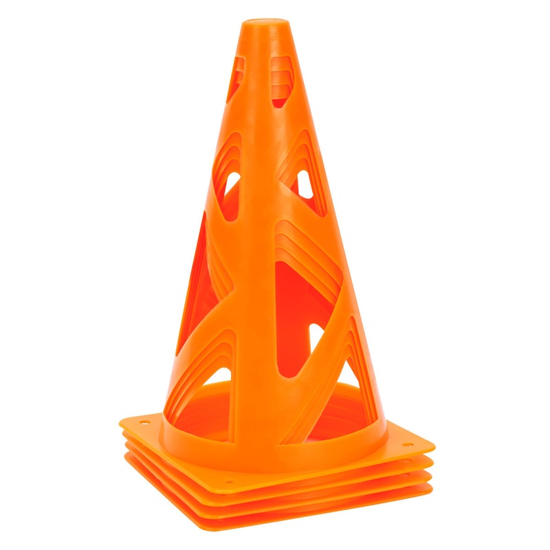 High Visibility Soccer Field Marker Cones – Pack of 4