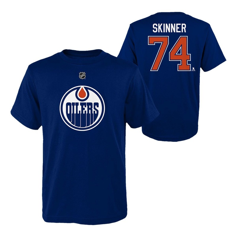NHL Oilers Youth Name & Number T-Shirt – Skinner
