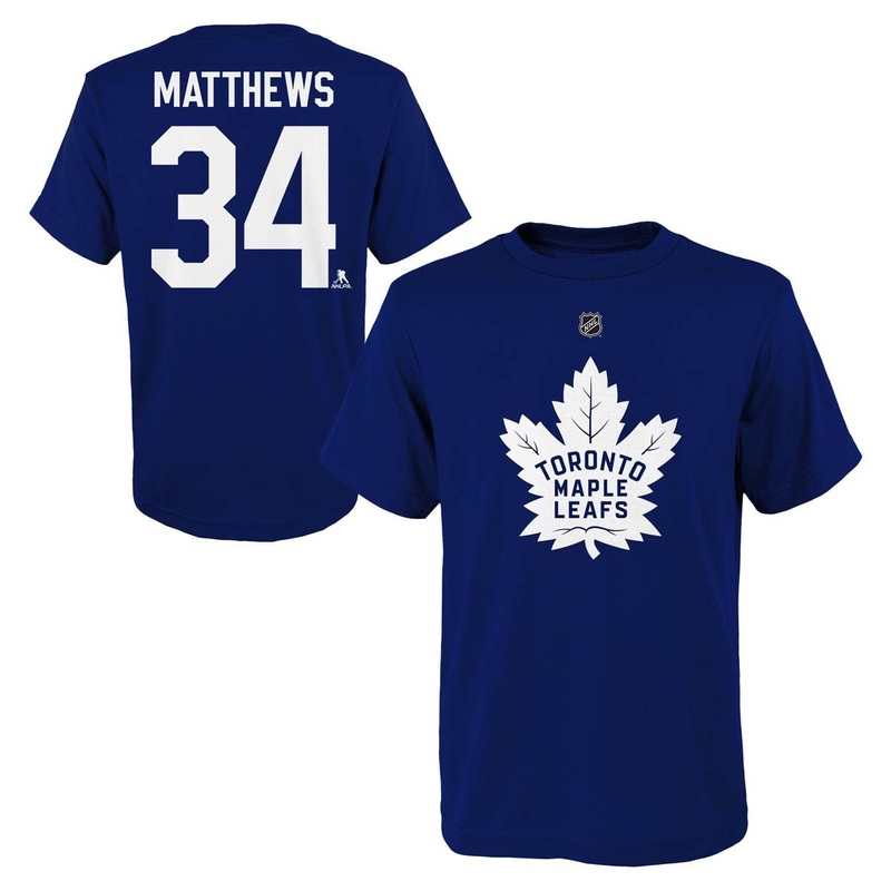 Toronto Maple Leafs Youth Captain Name & Number T-Shirt – Matthews