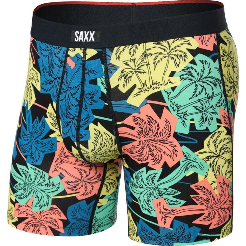 Vibe Xtra Soft Comfort Boxer Brief – Palm Fun – Black