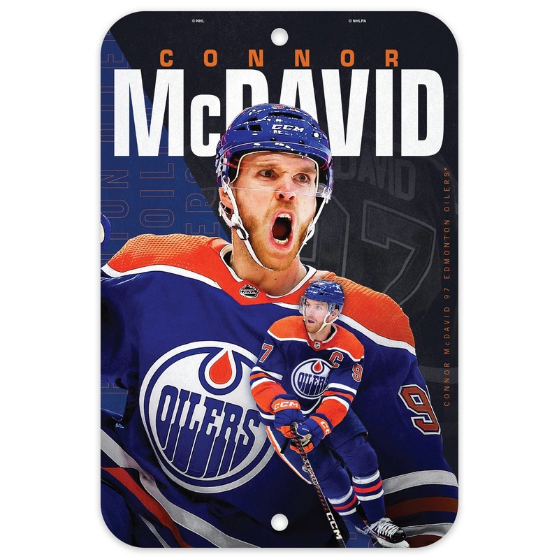 Connor McDavid Edmonton Oilers 10x 15 Centerfold Wall Sign