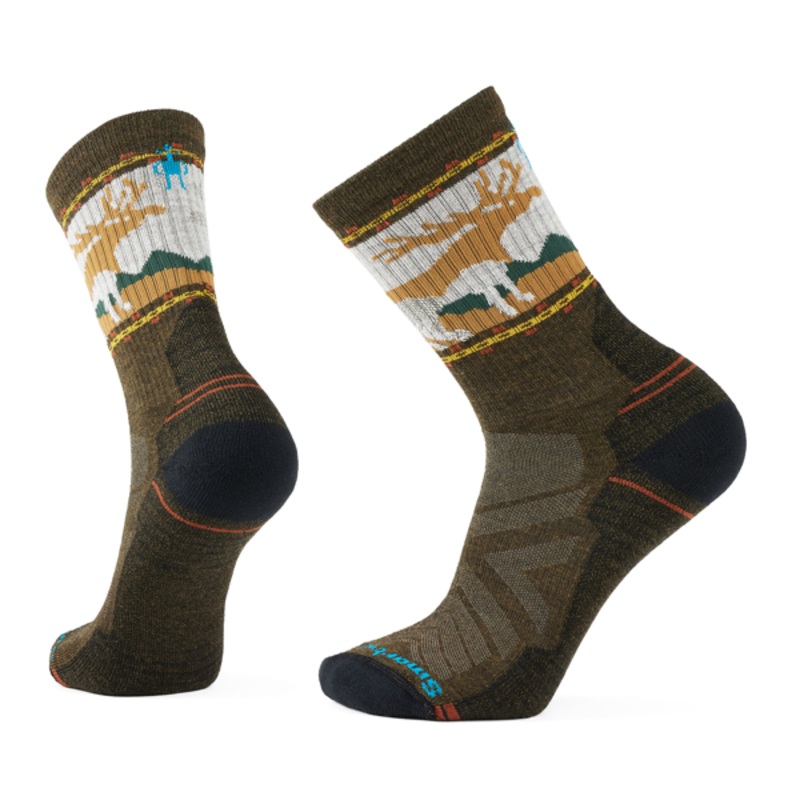 Men’s Hike Light Cushion Mountain Moose Crew Sock