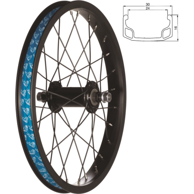 49North 16 Nutted Front Wheel