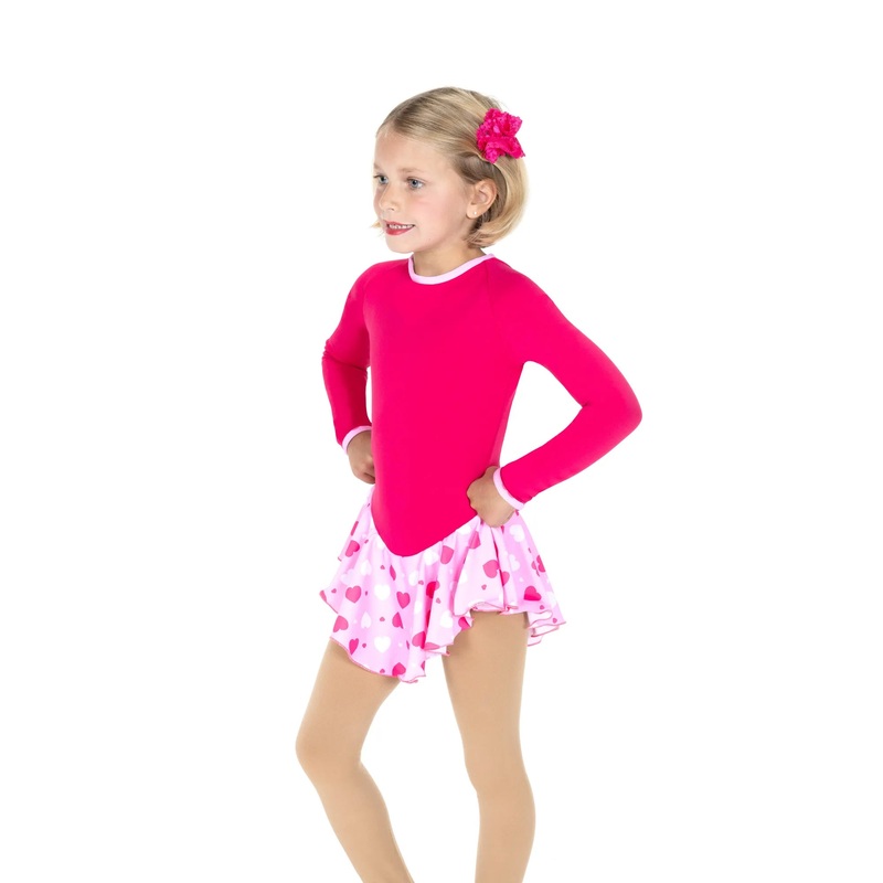Jerrys Skating World Happy Fleece Dress – Pink/Hearts
