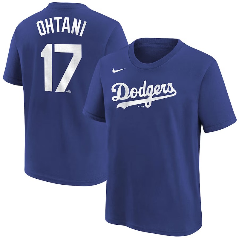 Outerstuff Youth Los Angeles Dodgers Name and Number T-Shirt- Shohei Ohtani