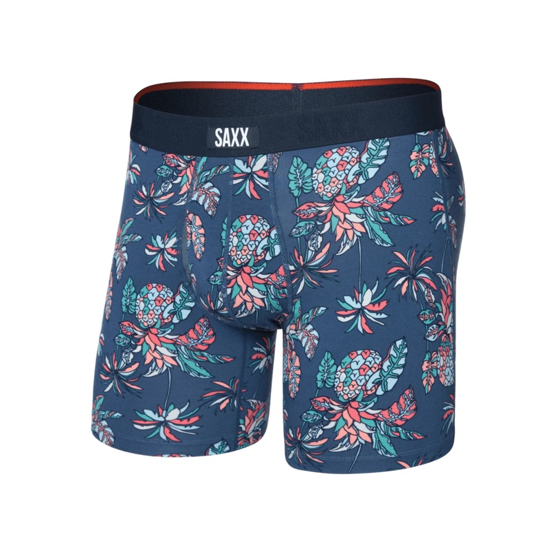 Saxx Vibe Xtra Soft Boxer Brief – Pineapple Tropic-Indigo