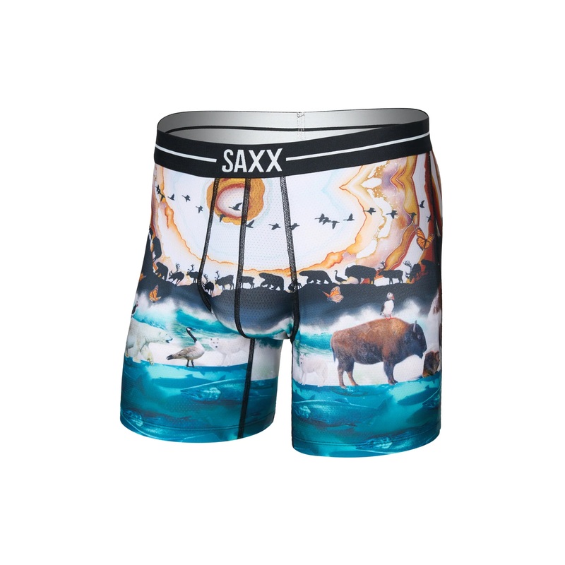 Saxx Volt Breathable Boxer Brief – Great Migration-Multi