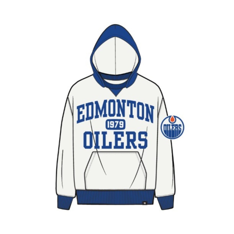 47 Brand Edmonton Oilers Golden Age Skipper Hoodie